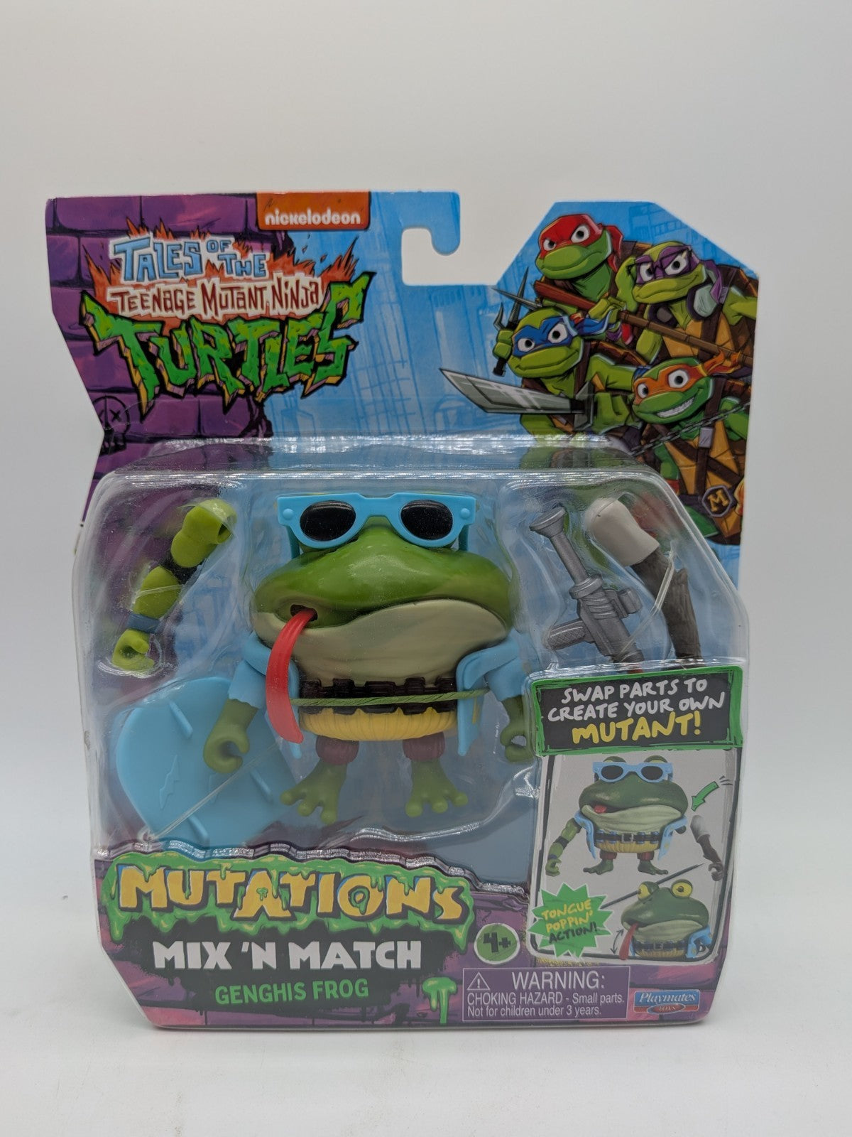 Playmates 2024 TMNT Mix 'N Match Genghis Frog Action Figure 