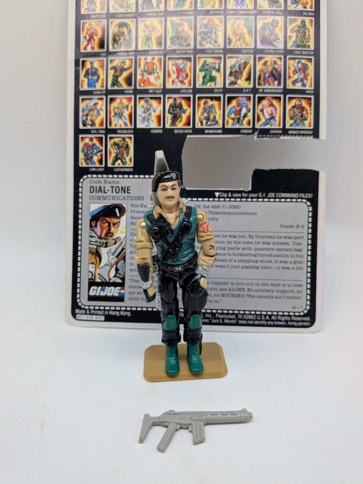 Hasbro 1986 G.I. Joe Dial-Tone Action Figure (Complete) (READ)