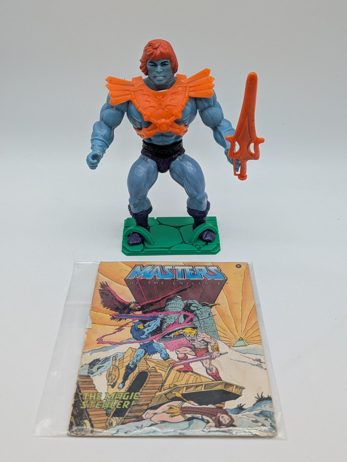 Mattel 1983 Masters of the Universe Wave 2 Faker w/Mini Comic The Magic Stealer