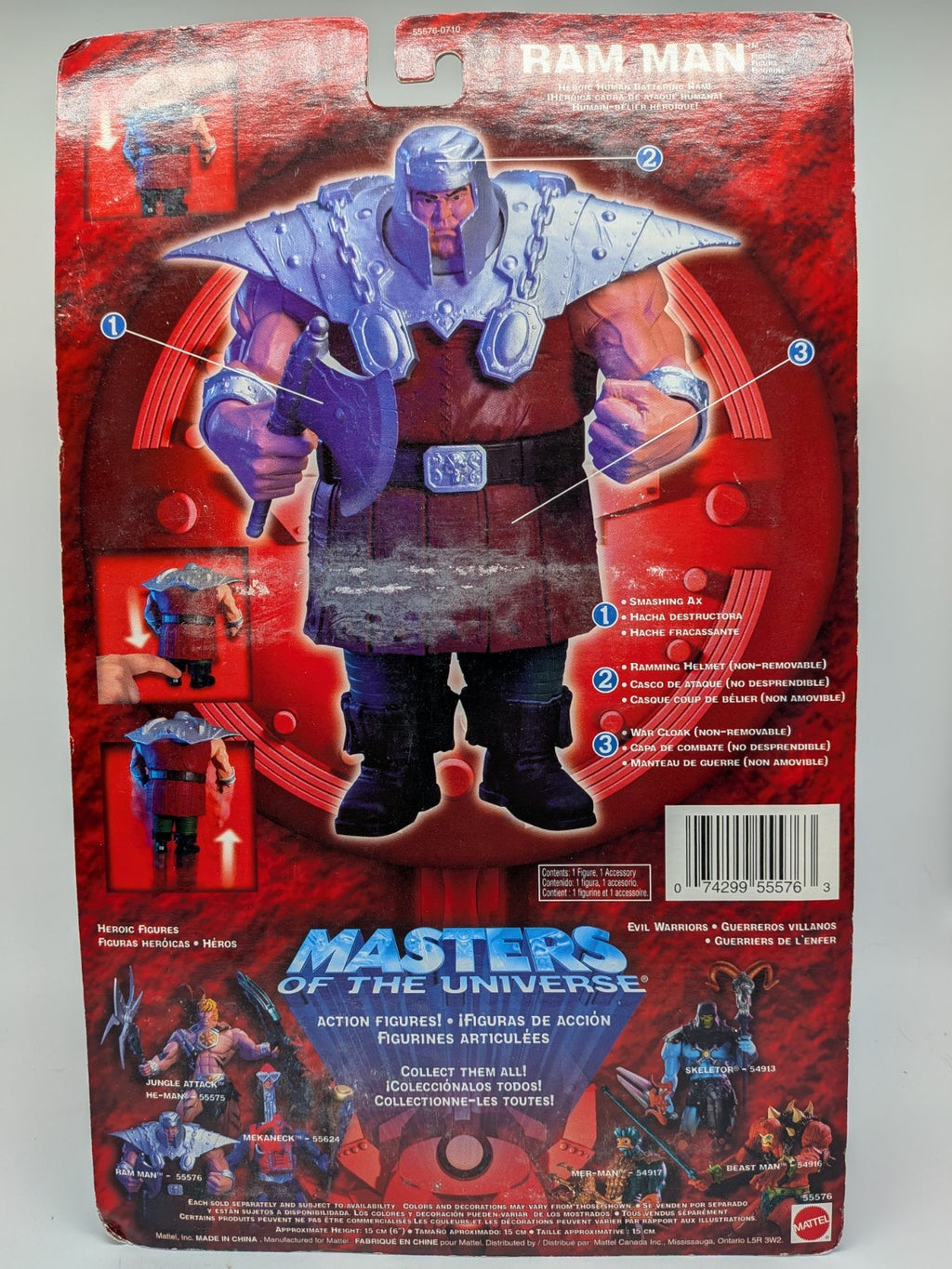 Mattel 2002 Masters of the Universe Ram Man Action Figure (200x)