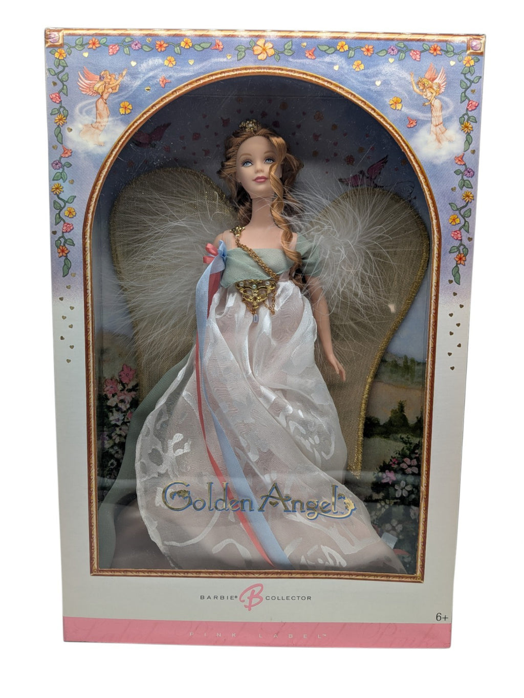 Mattel 2006 Barbie Collector Golden Angel Barbie Pink Label 