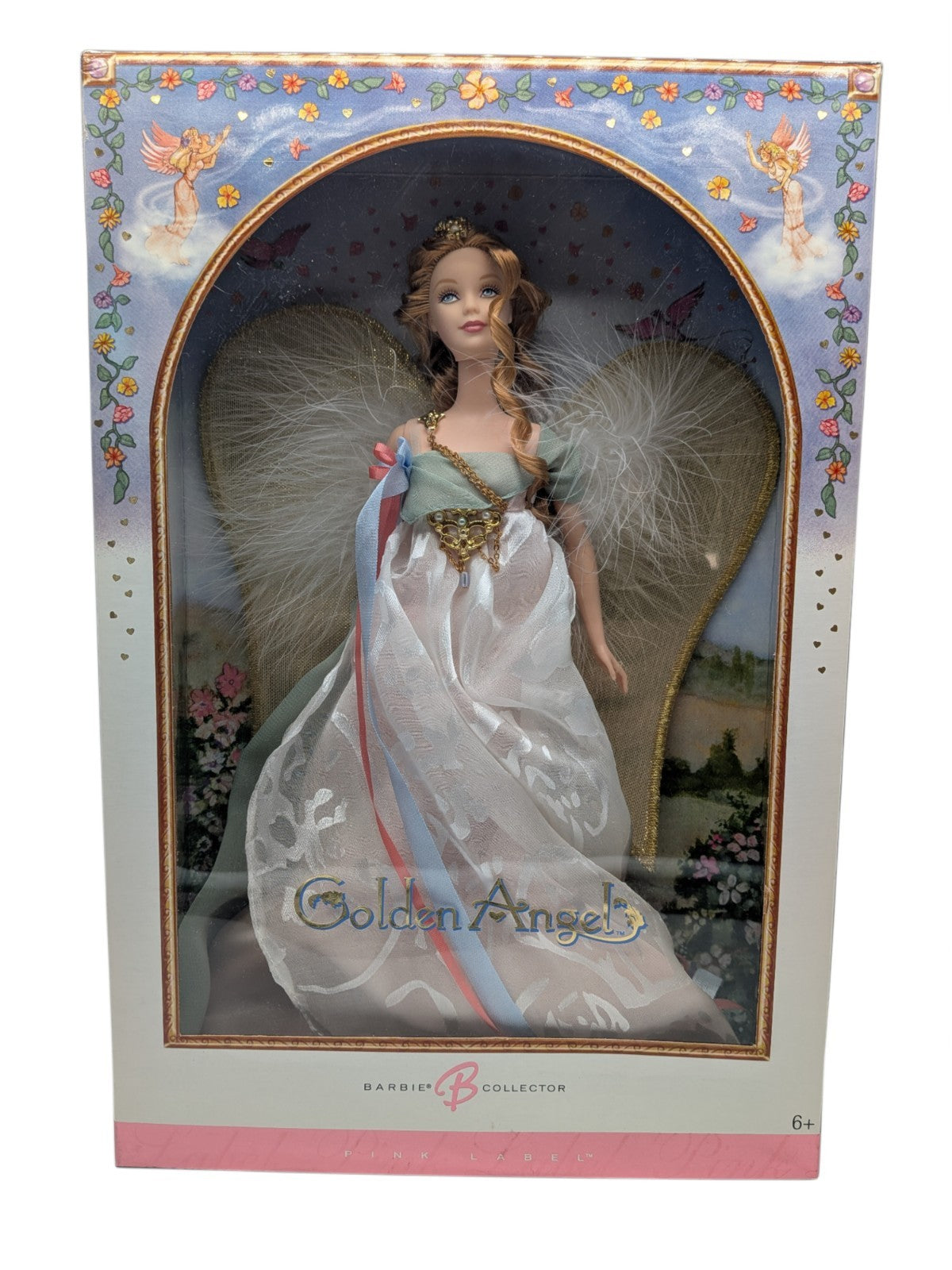 Mattel 2006 Barbie Collector Golden Angel Barbie Pink Label 