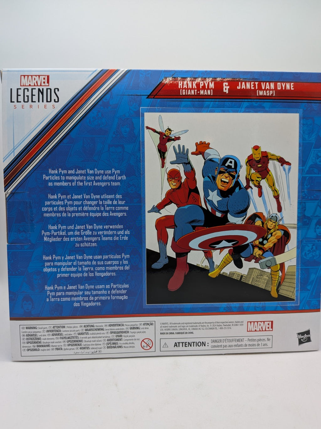 Hasbro 2024 Marvel Legends Hank Pym (Giant-Man) & Janet Van Dyne (Wasp) 2-Pack