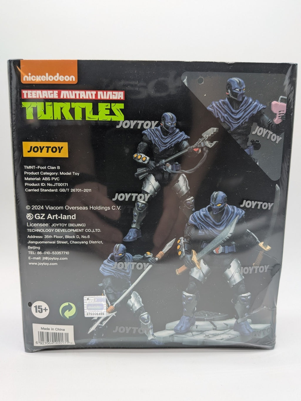 Joy Toy 2024 Teenage Mutant Ninja Turtles Foot Clan B 1:18 Action Figure 
