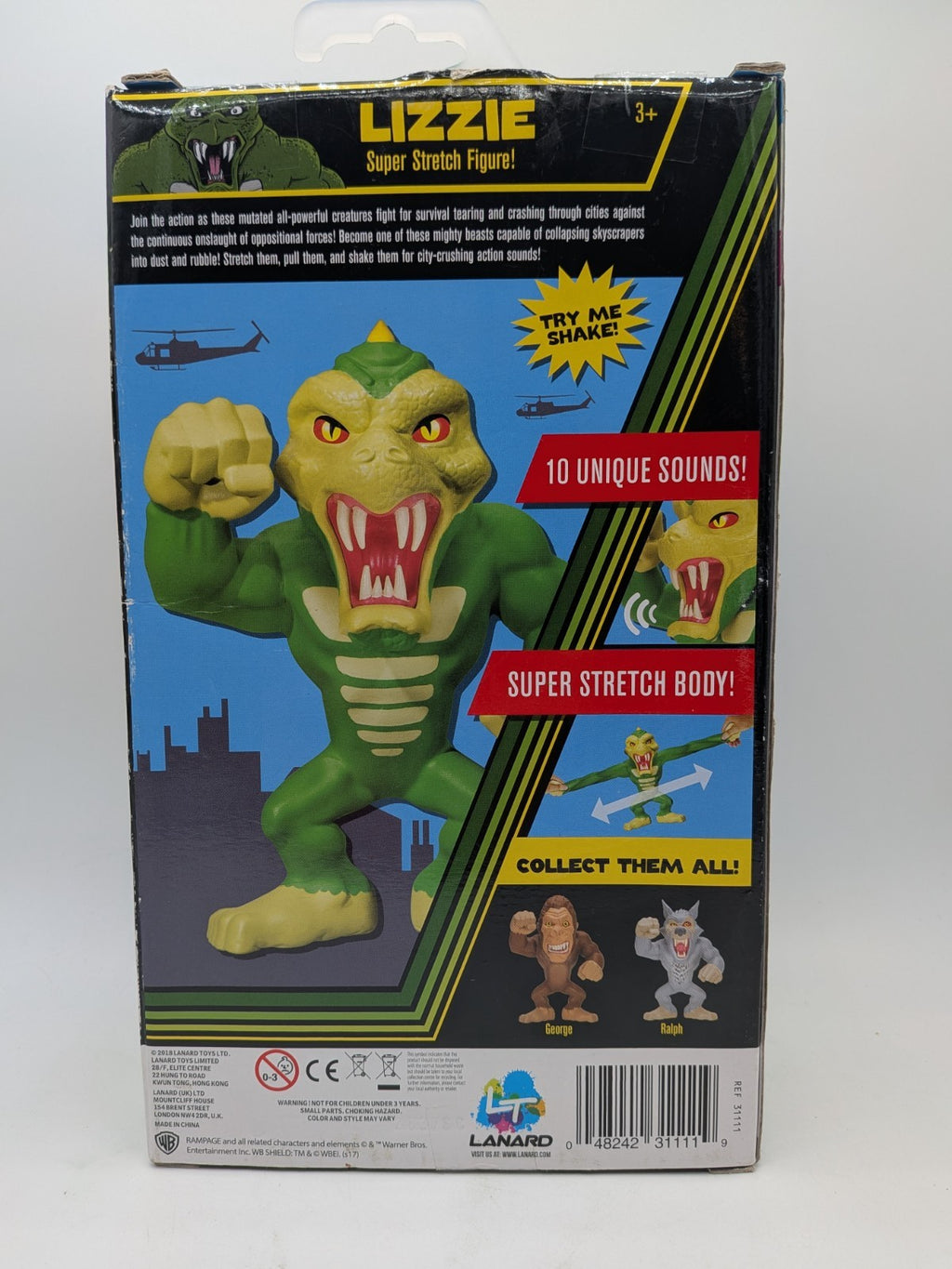 Lanard 2018 Rampage Super Stretch Lizzie Walmart Exclusive Figure