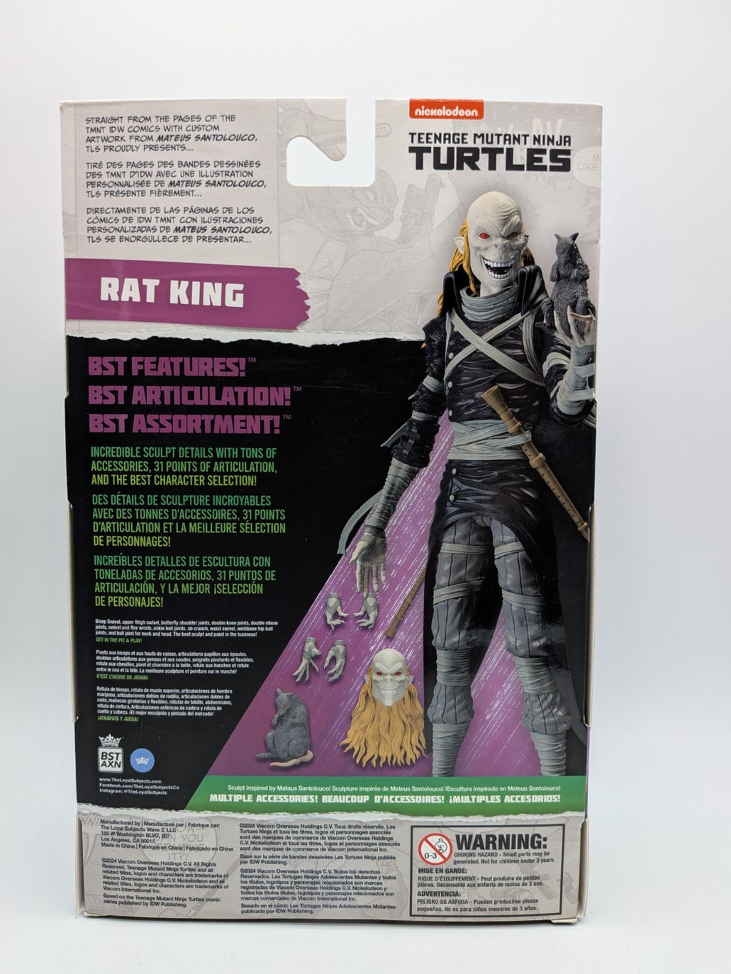 The Loyal Subjects 2024 BST AXN Teenage Mutant Ninja Turtles Rat King Figure 