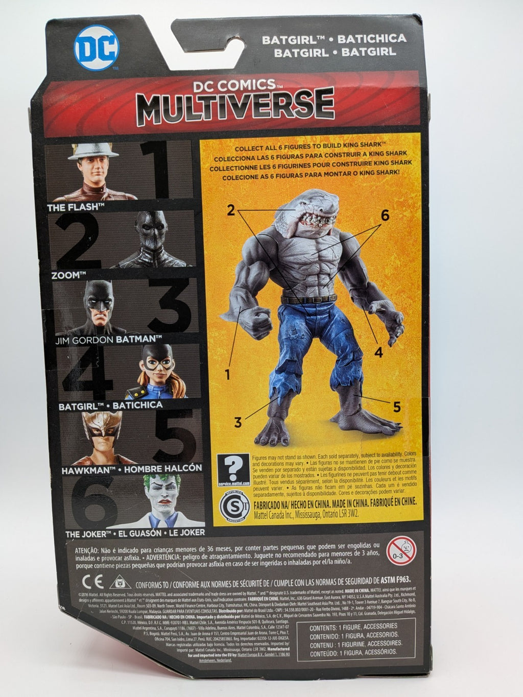 Mattel 2016 DC Multiverse The Batgirl of Burnside (King Shark BAF) Action Figure