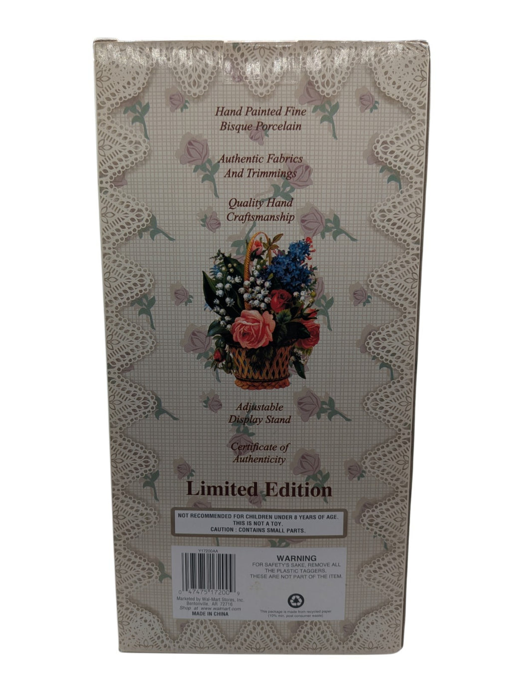 Collector's Choice Genuine Fine Bisque Porcelain Doll Limited Edition 