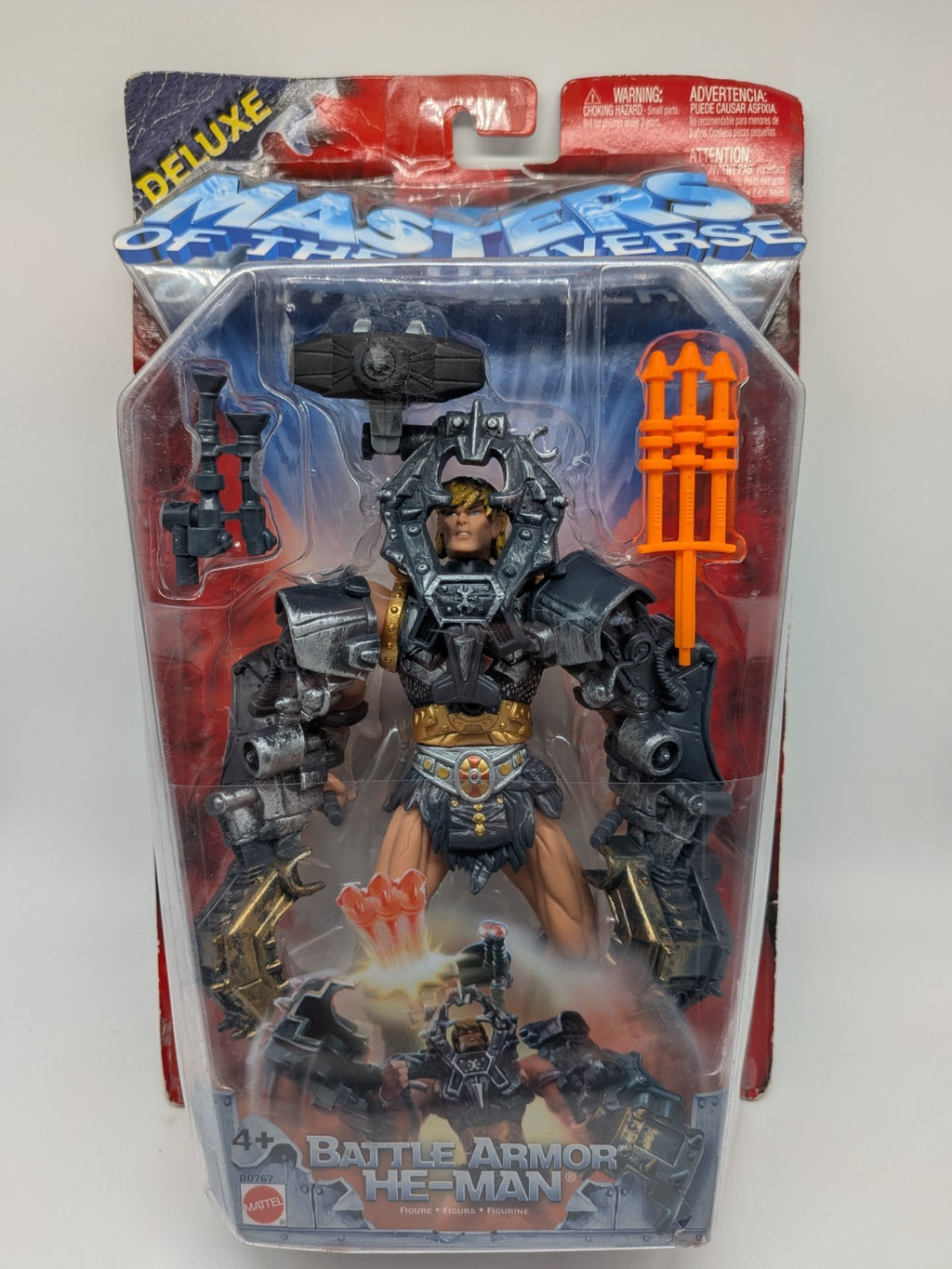 Mattel 2003 Masters of the Universe Deluxe Battle Armor He-Man Action Figure 