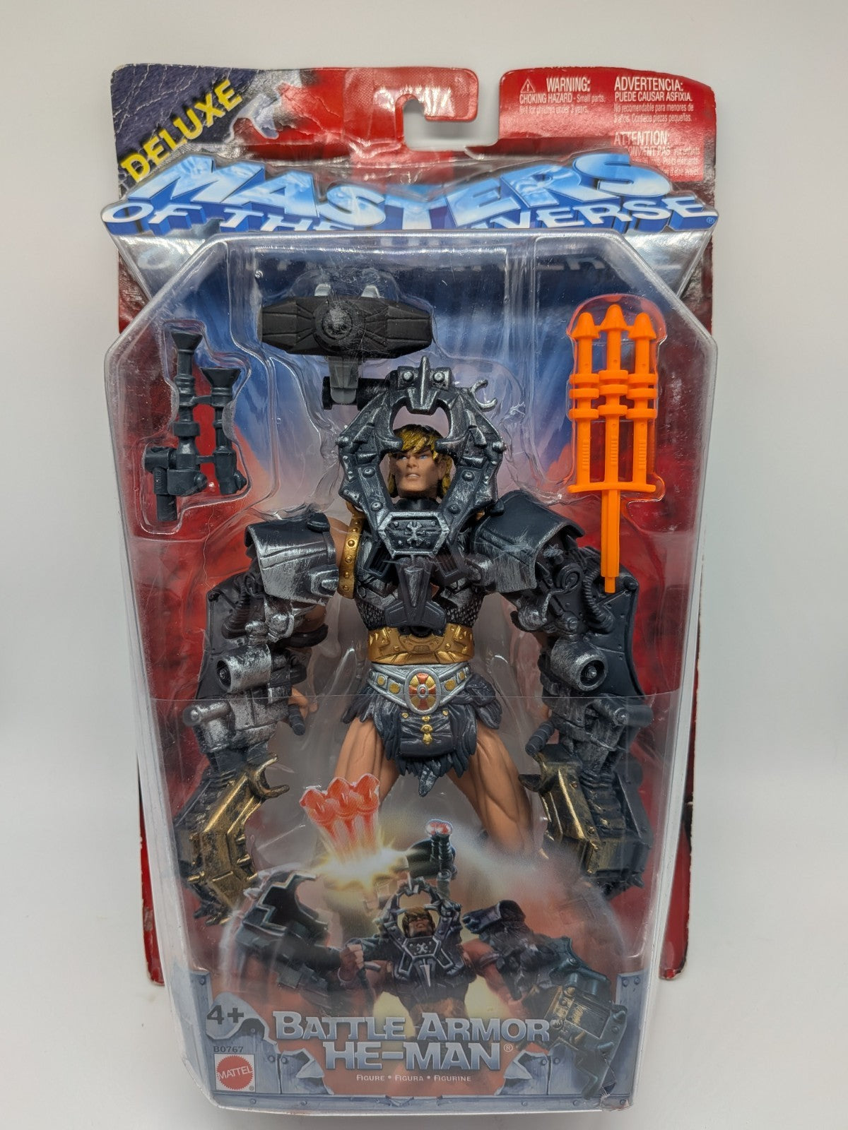 Mattel 2003 Masters of the Universe Deluxe Battle Armor He-Man Action Figure 