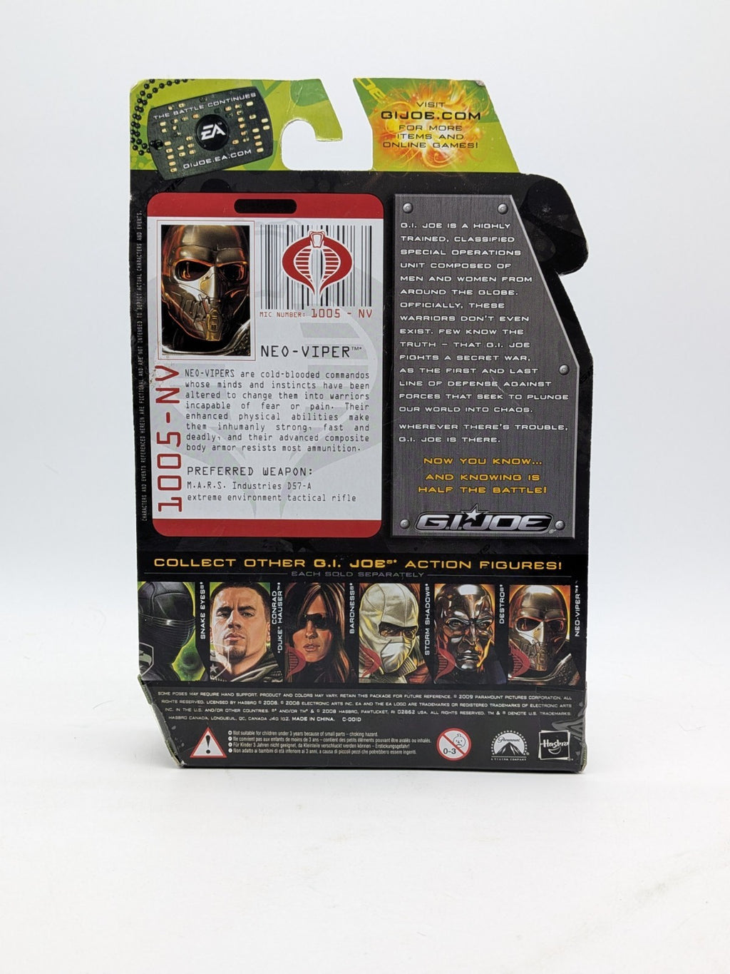 Hasbro 2009 G.I. Joe: The Rise of Cobra Neo-Viper (Attack on the G.I. Joe Pit)