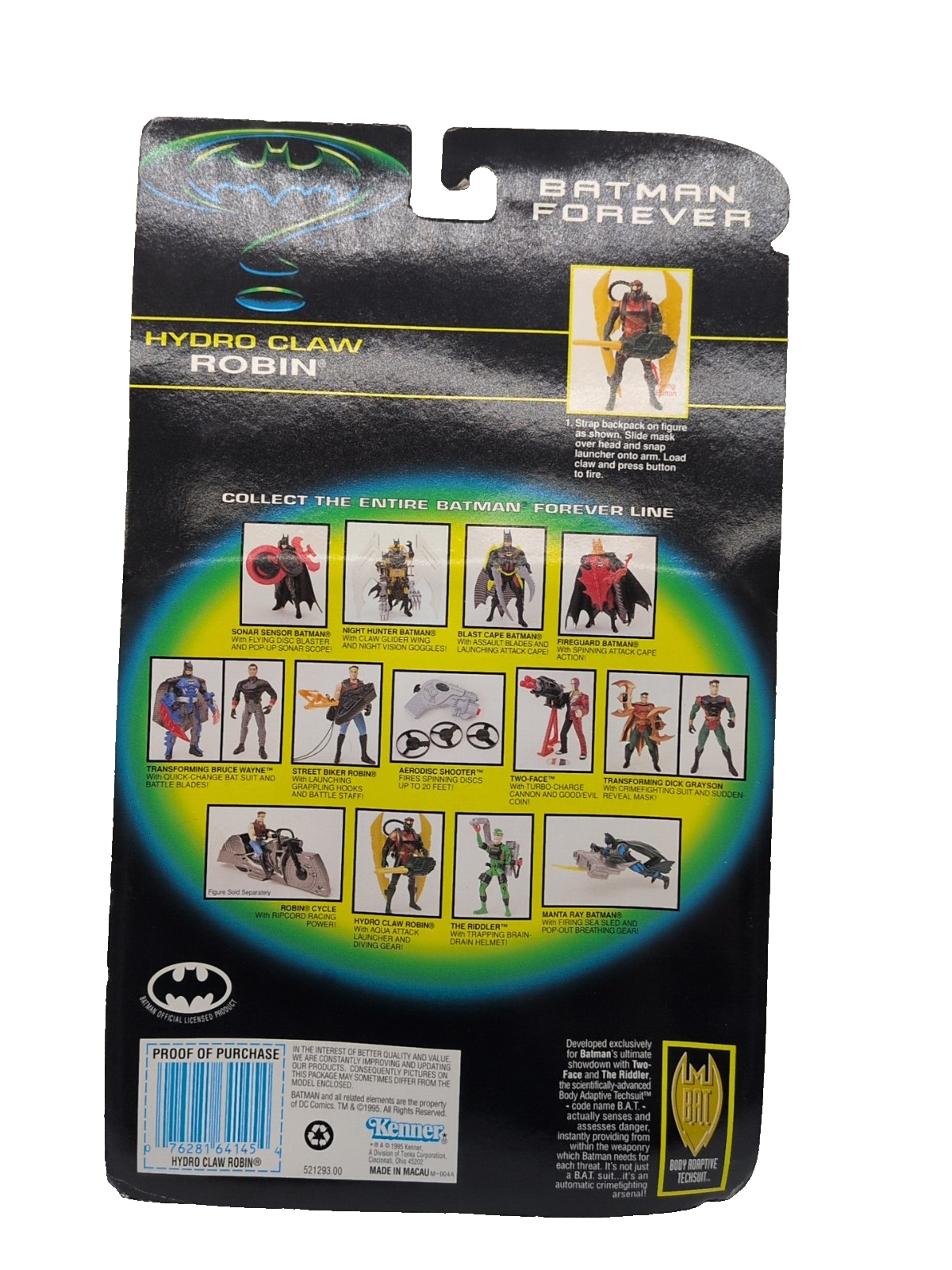 Kenner 1995 Batman Forever Hydro Claw Robin Action Figure