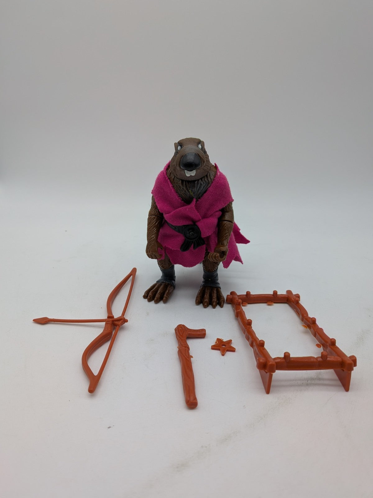 Playmates 1988 Teenage Mutant Ninja Turtles Splinter (Soft Head) Action Figure 