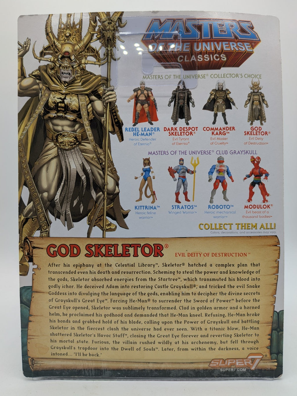 Super7 2018 Masters of the Universe Classics God Skeletor Action Figure 
