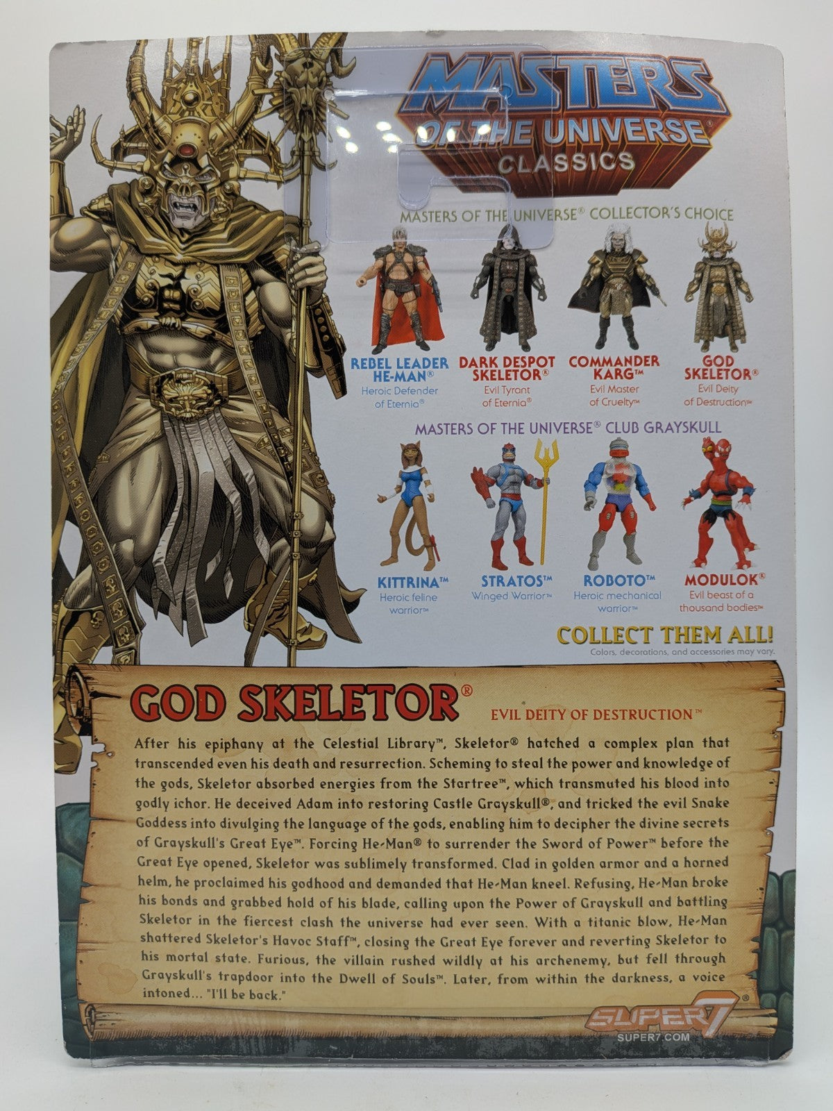 Super7 2018 Masters of the Universe Classics God Skeletor Action Figure 