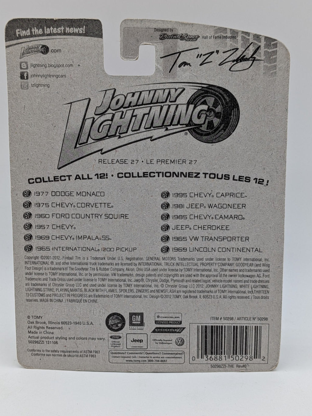 Johnny Lightning 2012 Demolition Derby 1969 Lincoln Continental Diecast Car