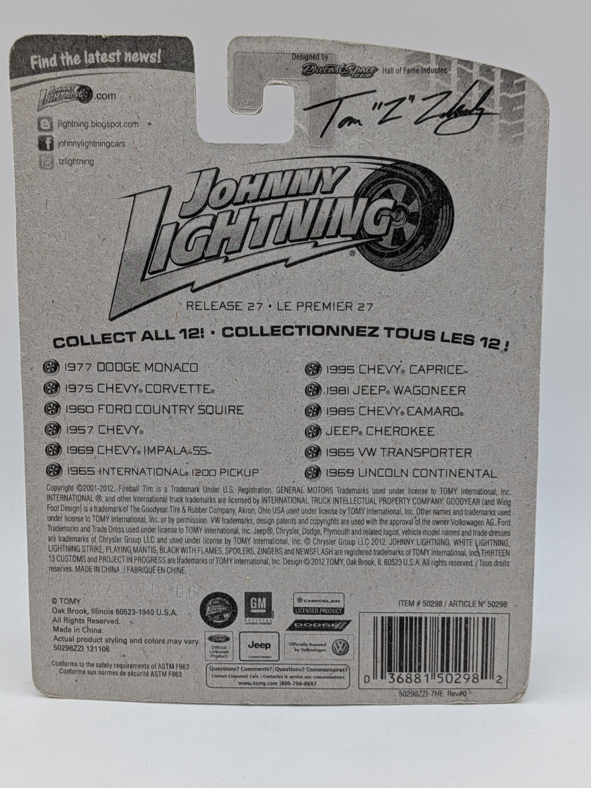Johnny Lightning 2012 Demolition Derby 1969 Lincoln Continental Diecast Car