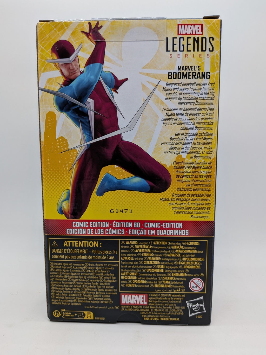 Hasbro 2026 Marvel Legends Series Brand New Day Marvel's Boomerang Action Figure