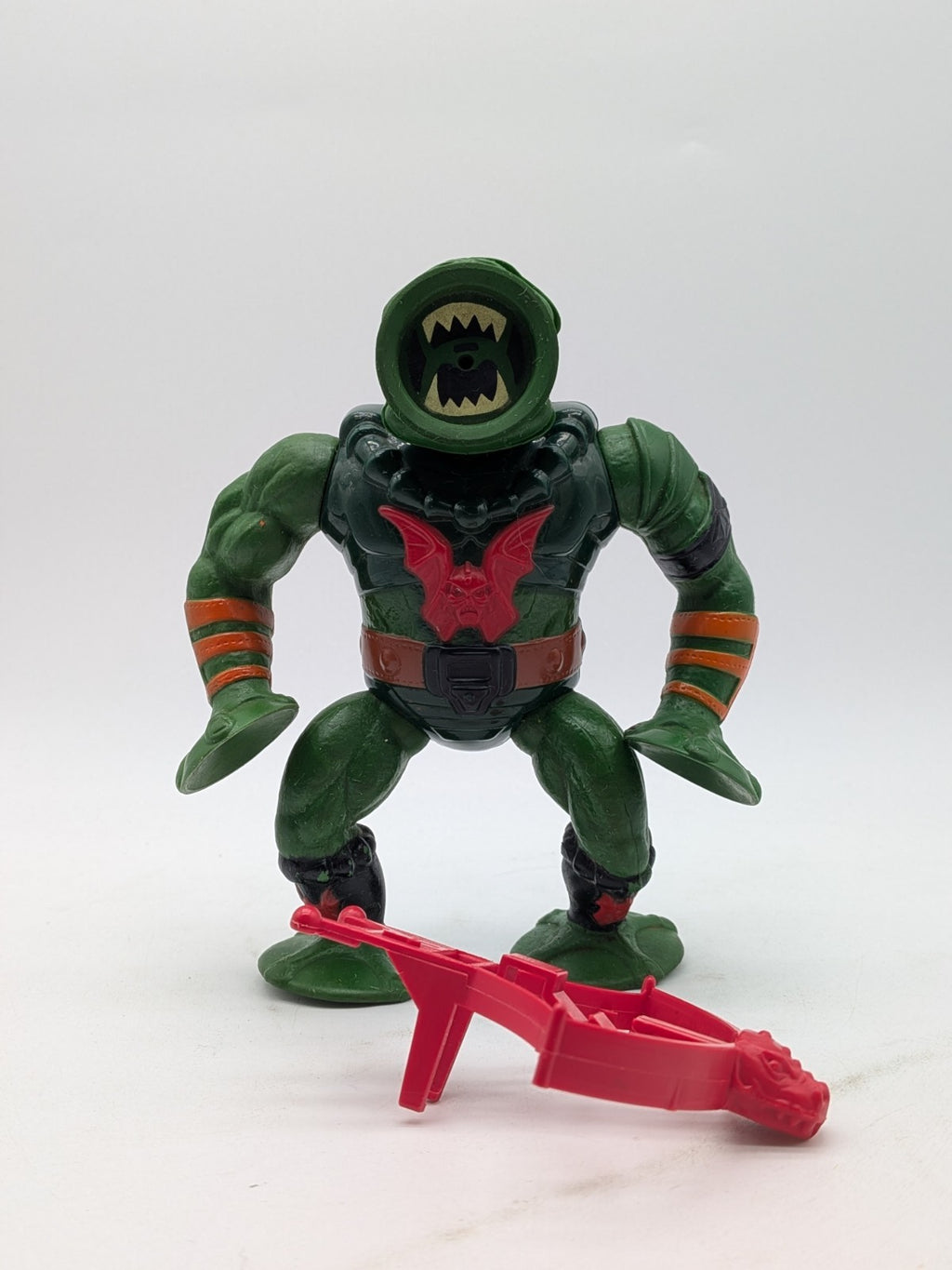 Mattel 1985 MOTU Leech Black Belt Variant Complete Crossbow