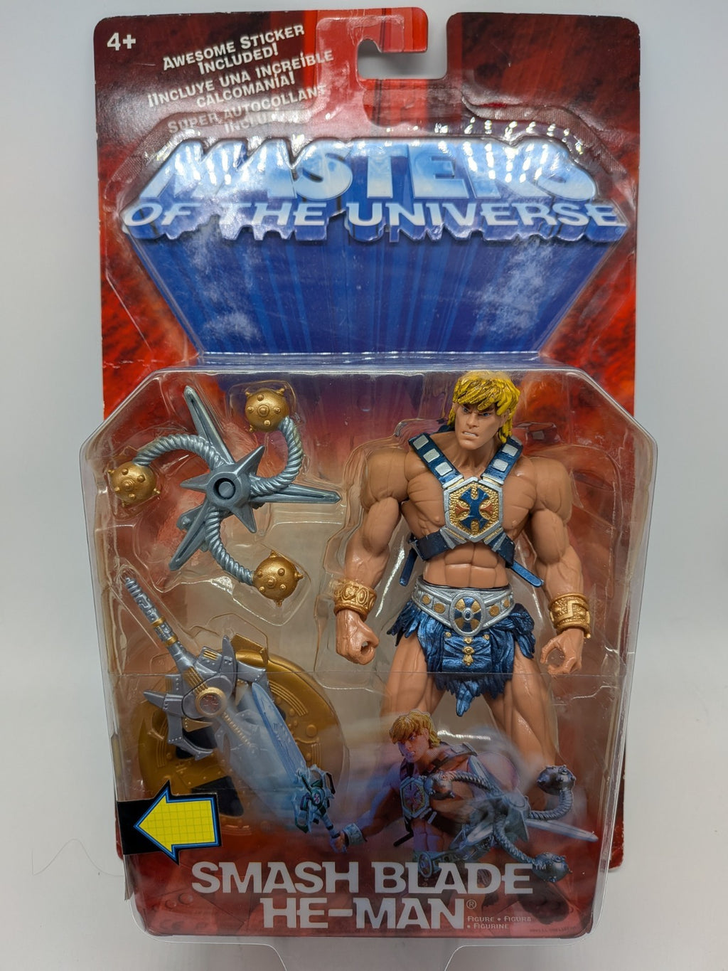 Mattel 2002 Masters of the Universe Smash Blade He-Man Action Figure (200x)
