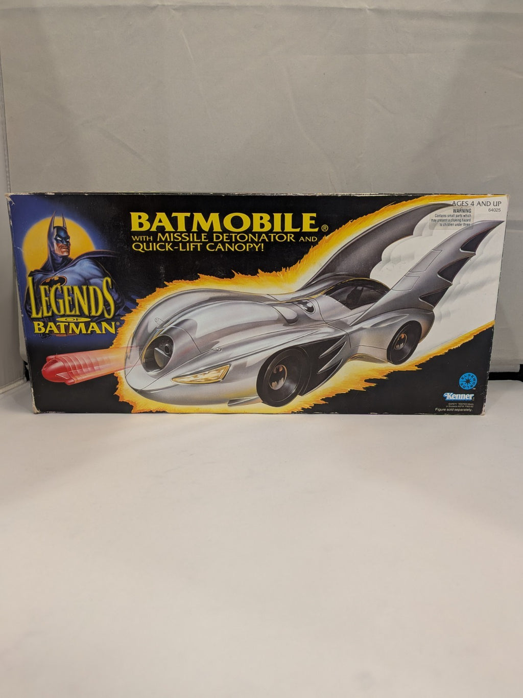 Kenner 1994 Legends Of Batman BatMobile W/Missile Detonator & Quick-Lift Canopy