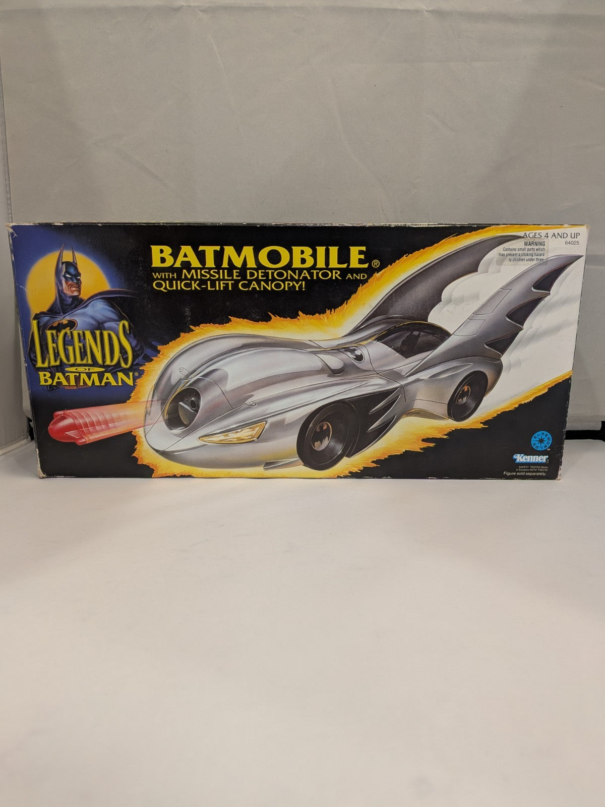 Kenner 1994 Legends Of Batman BatMobile W/Missile Detonator & Quick-Lift Canopy