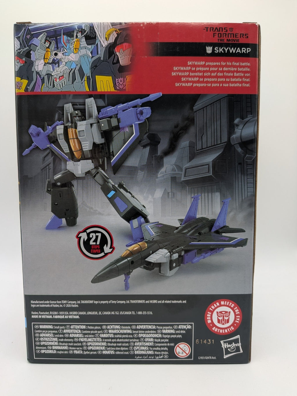 Hasbro 2026 Transformers Studio Series The Transformers: The Movie Skywarp