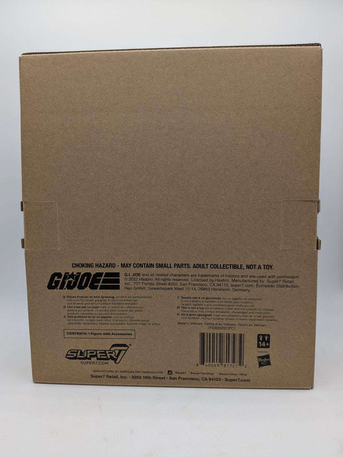 Super7 2022 G.I. Joe ULTIMATES! Cobra B.A.T. Action Figure 