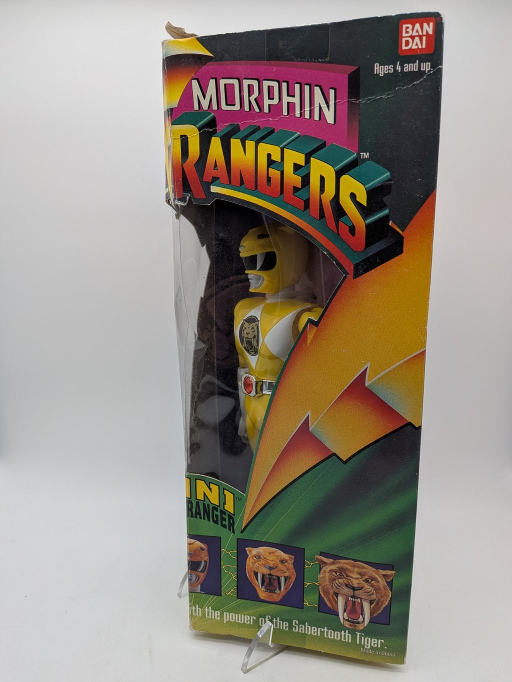 Bandai 1993 Mighty Morphin Power Rangers Trini Yellow Ranger 8" 