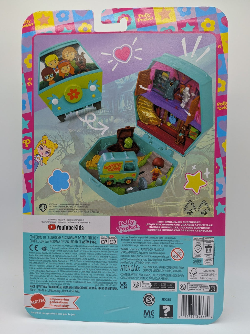 Mattel 2026 Polly Pocket Scooby-Doo! Mystery Machine Playset