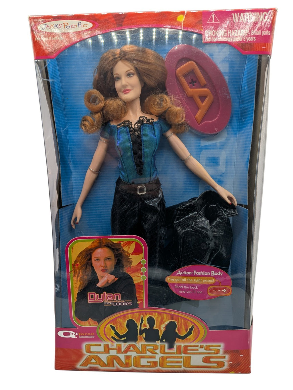 JAKKS Pacific 2000 Charlie's Angels Dylan Drew Barrymore 