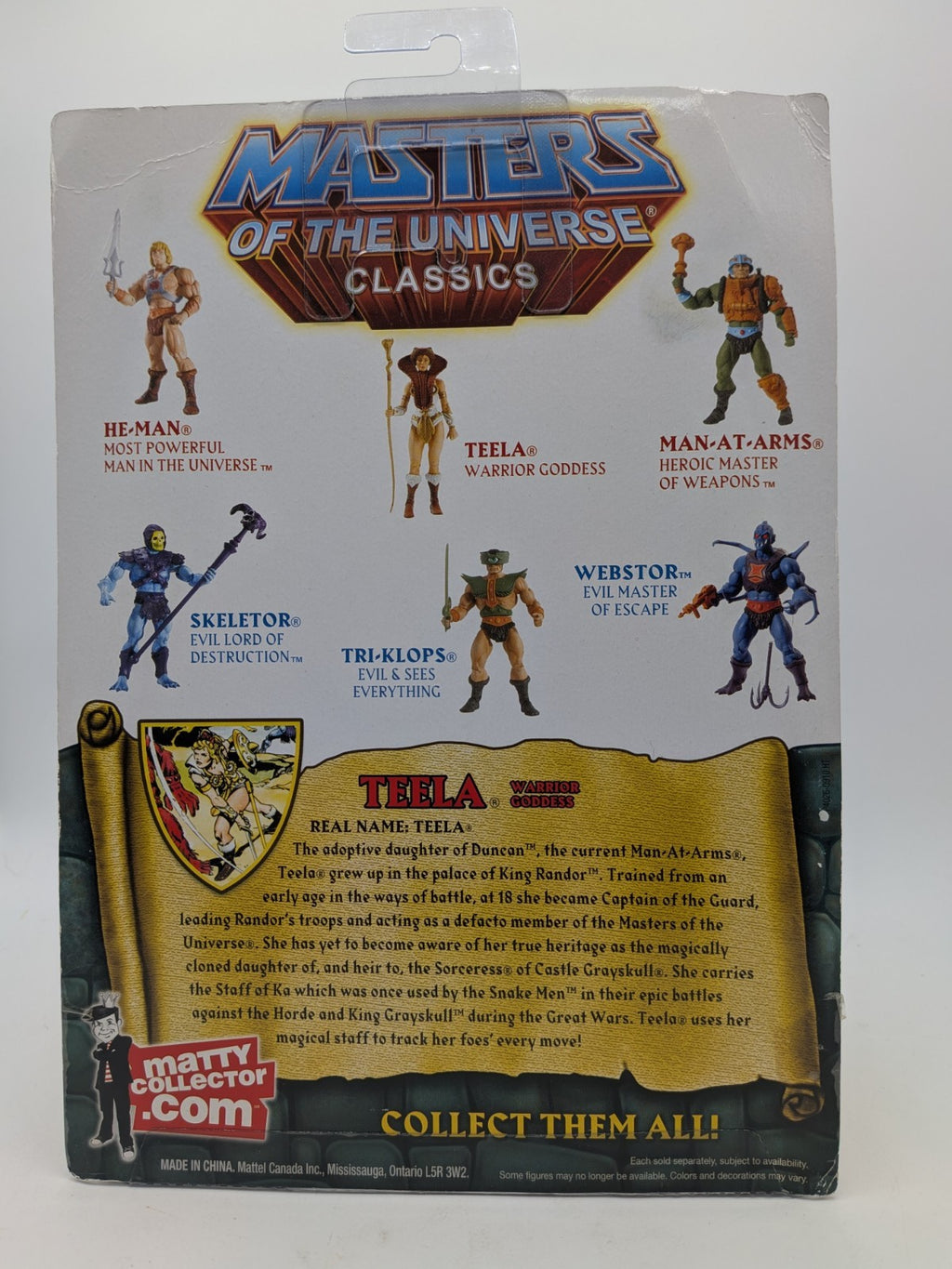 Mattel 2009 Masters of the Universe Classics Teela Action Figure 