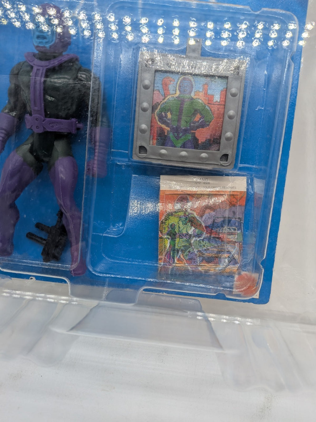 Mattel 1985 Marvel Super Heroes Secret Wars Kang Spanish Card Variant