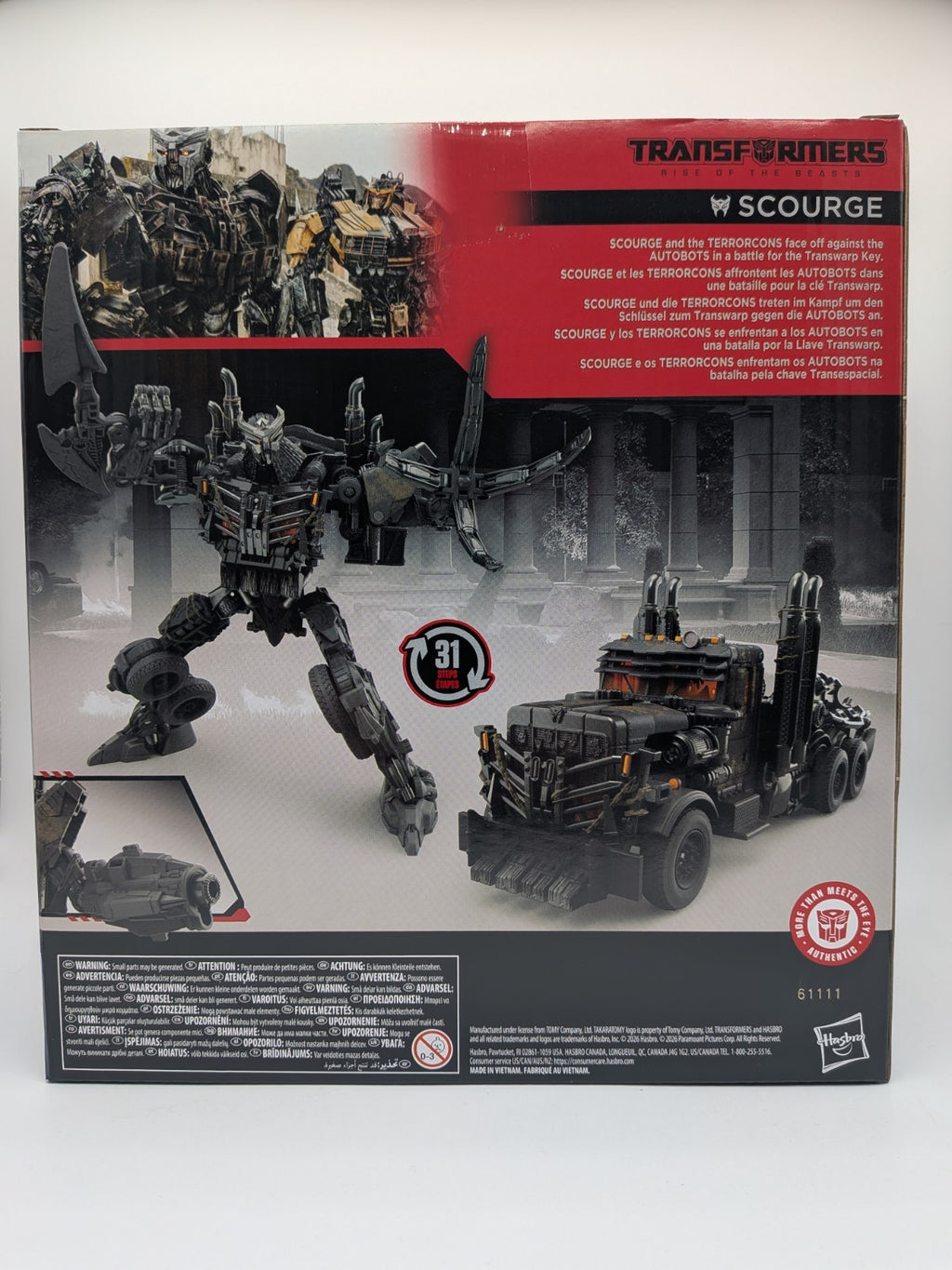 Hasbro 2026 Transformers Studio Series Scourge Rise of the Beasts