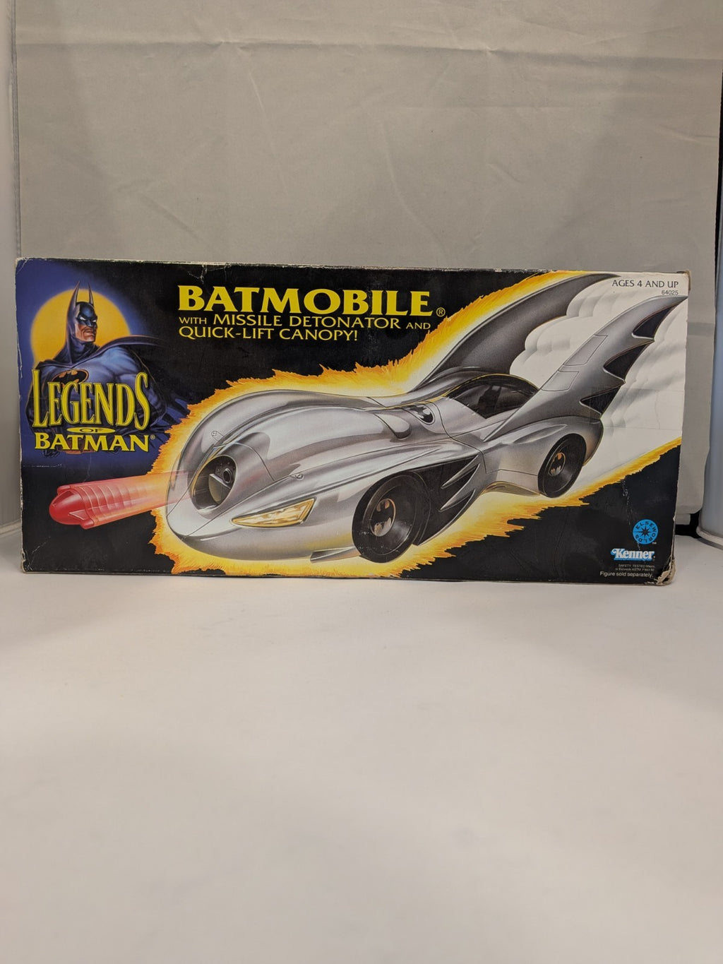 Kenner 1994 Legends Of Batman BatMobile W/Missile Detonator & Quick-Lift Canopy