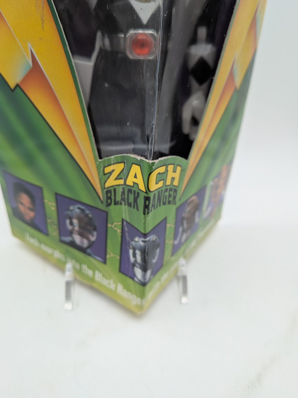 Bandai 1993 Mighty Morphin Power Rangers Zack Black Ranger 8" 