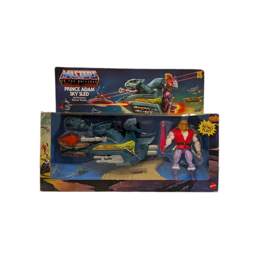 Mattel 2020 Masters of the Universe Origins Prince Adam & Sky Sled Figure Set