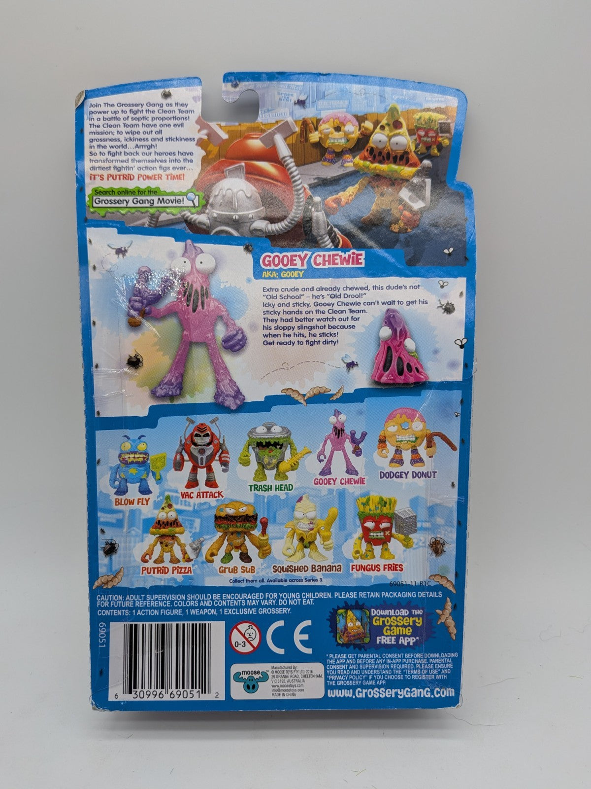 Moose Toys 2017 The Grossery Gang Putrid Power Powered Up Gooey Chewie