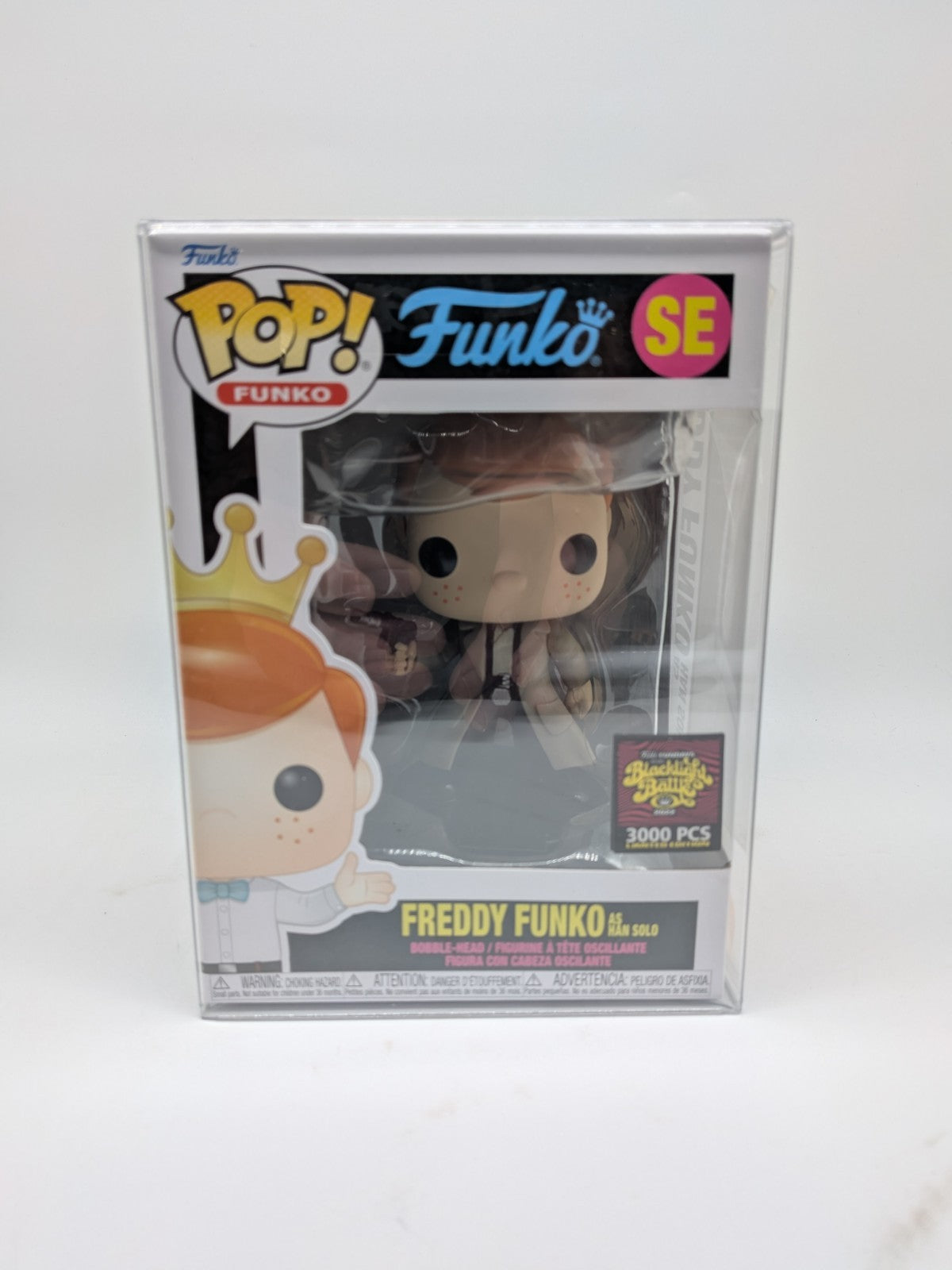 Funko Pop! Vinyl: Freddy Funko as Han Solo Funko (Blacklight Battle Exclusive)