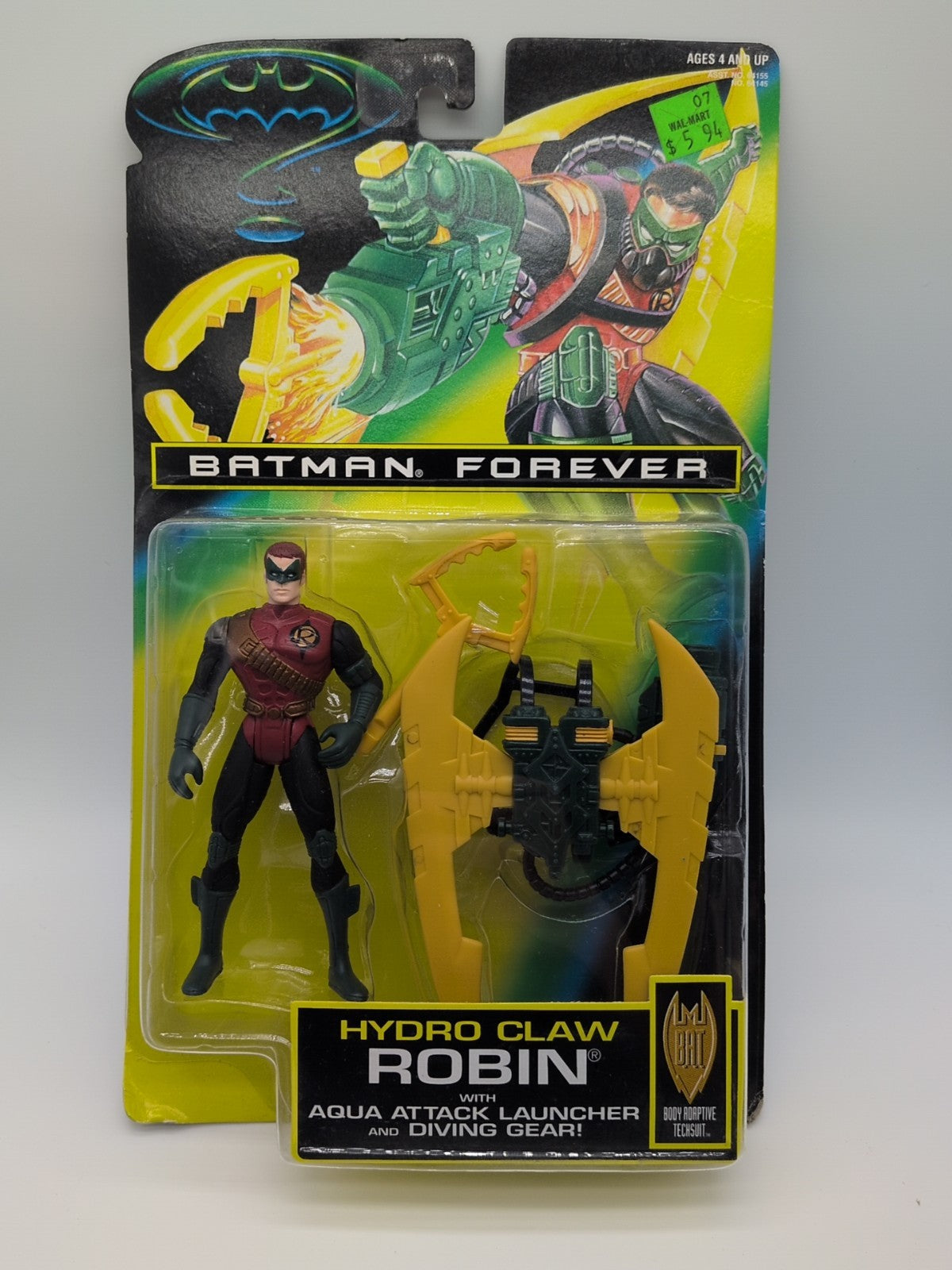 Kenner 1995 Batman Forever Hydro Claw Robin Action Figure
