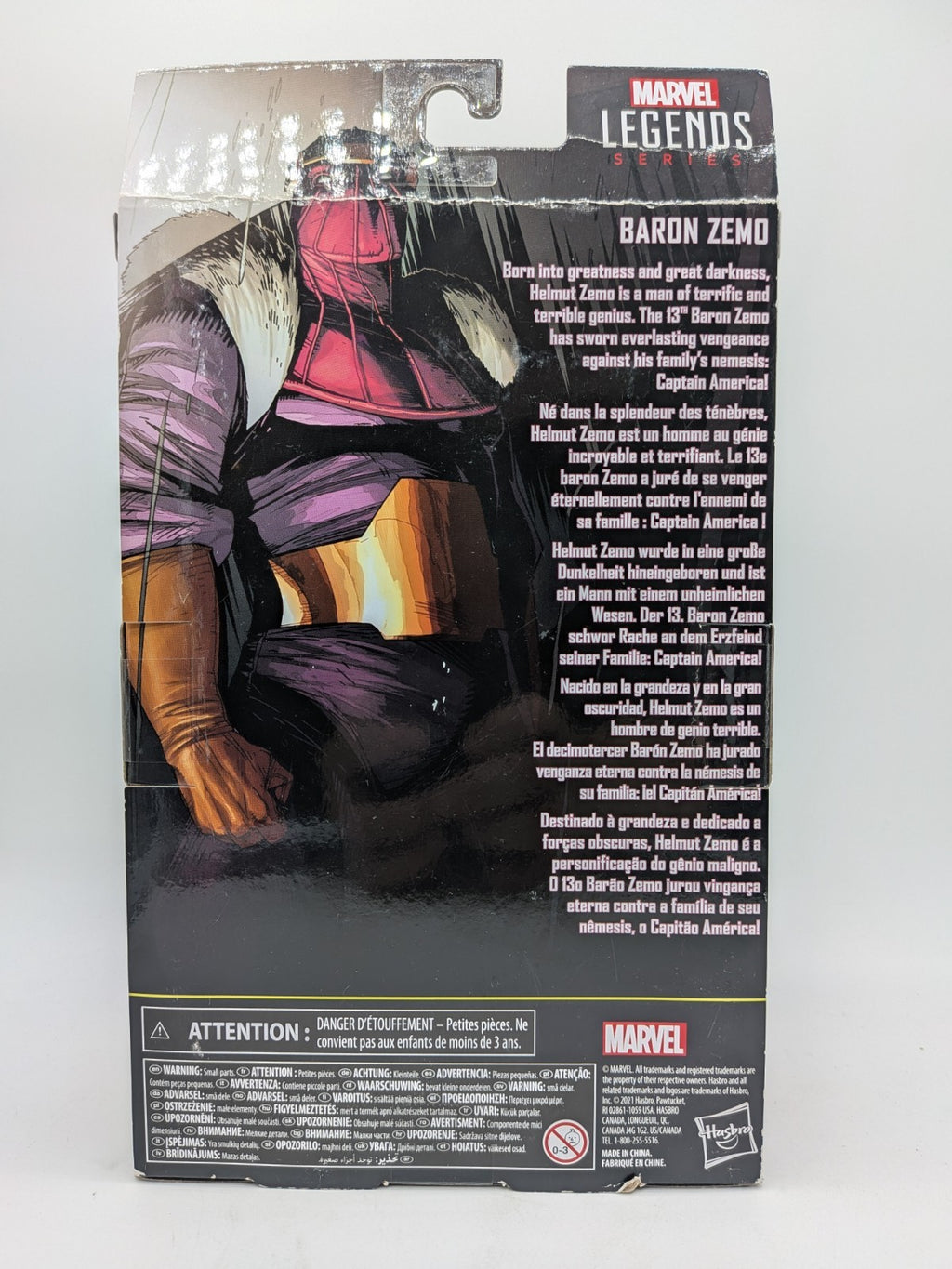 Hasbro 2022 Marvel Legends Baron Zemo Action Figure 