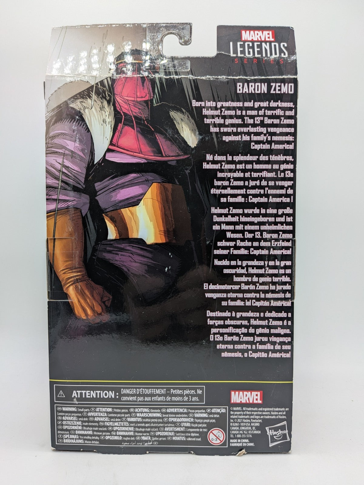 Hasbro 2022 Marvel Legends Baron Zemo Action Figure 