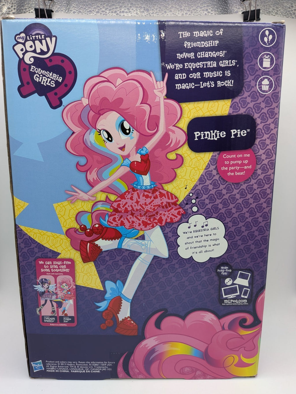 Hasbro 2013 My Little Pony Equestria Girls Rainbow Rocks Singing Pinkie Pie