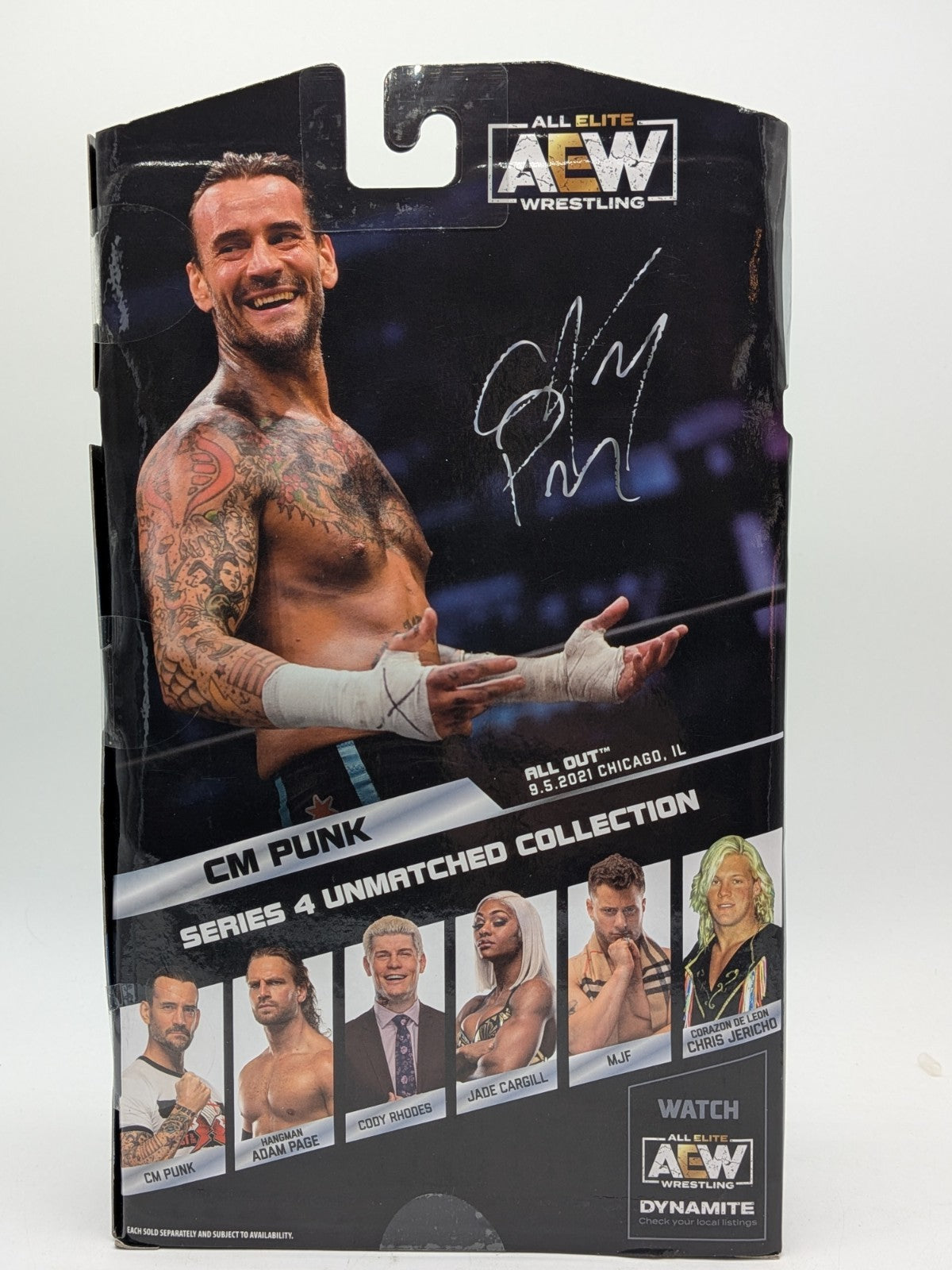Jazwares (2022) AEW Unmatched Series 4 CM Punk #25 Wrestling Figure 