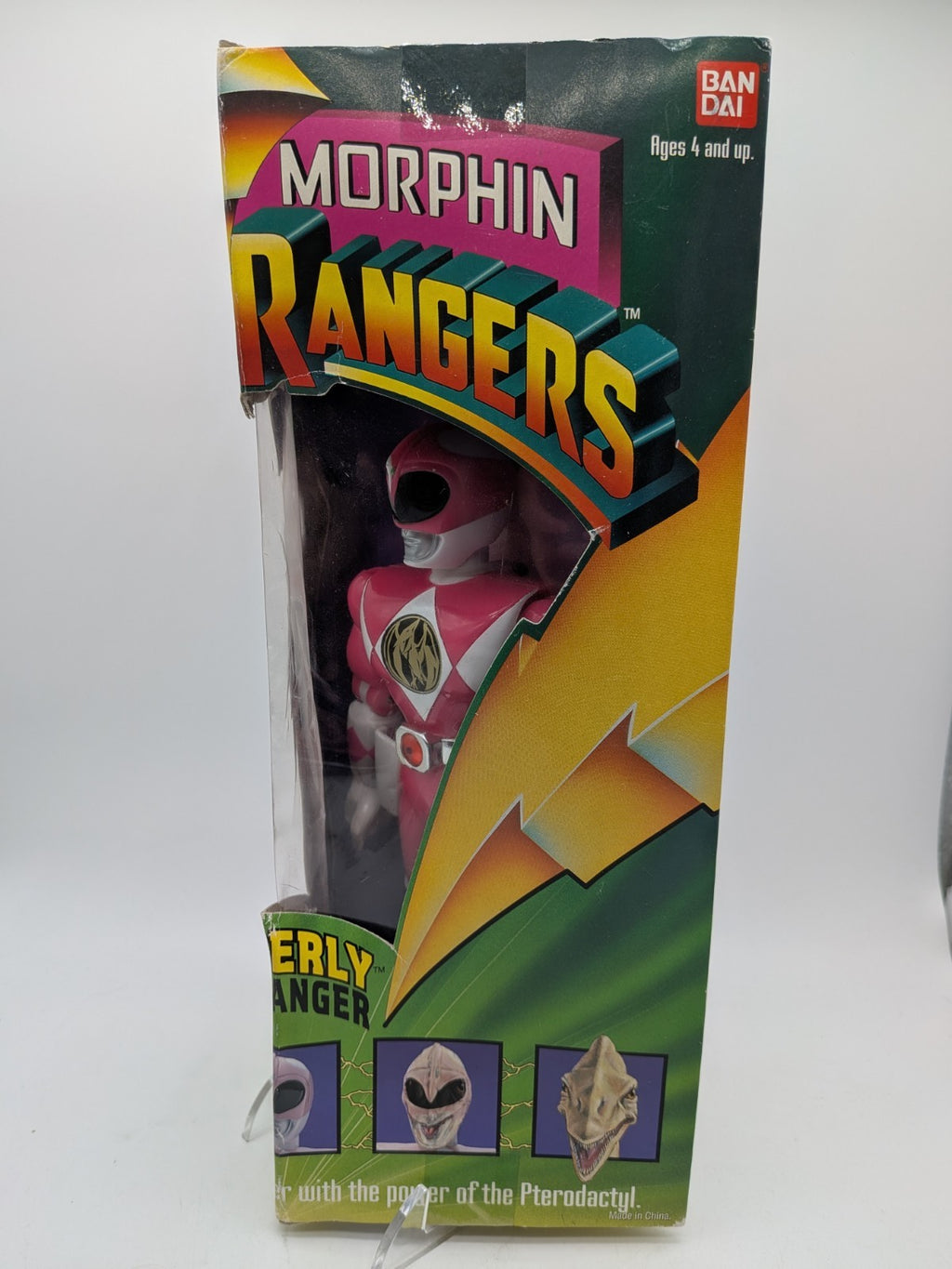 Bandai 1993 Mighty Morphin Power Rangers Kimberly Pink Ranger 8"