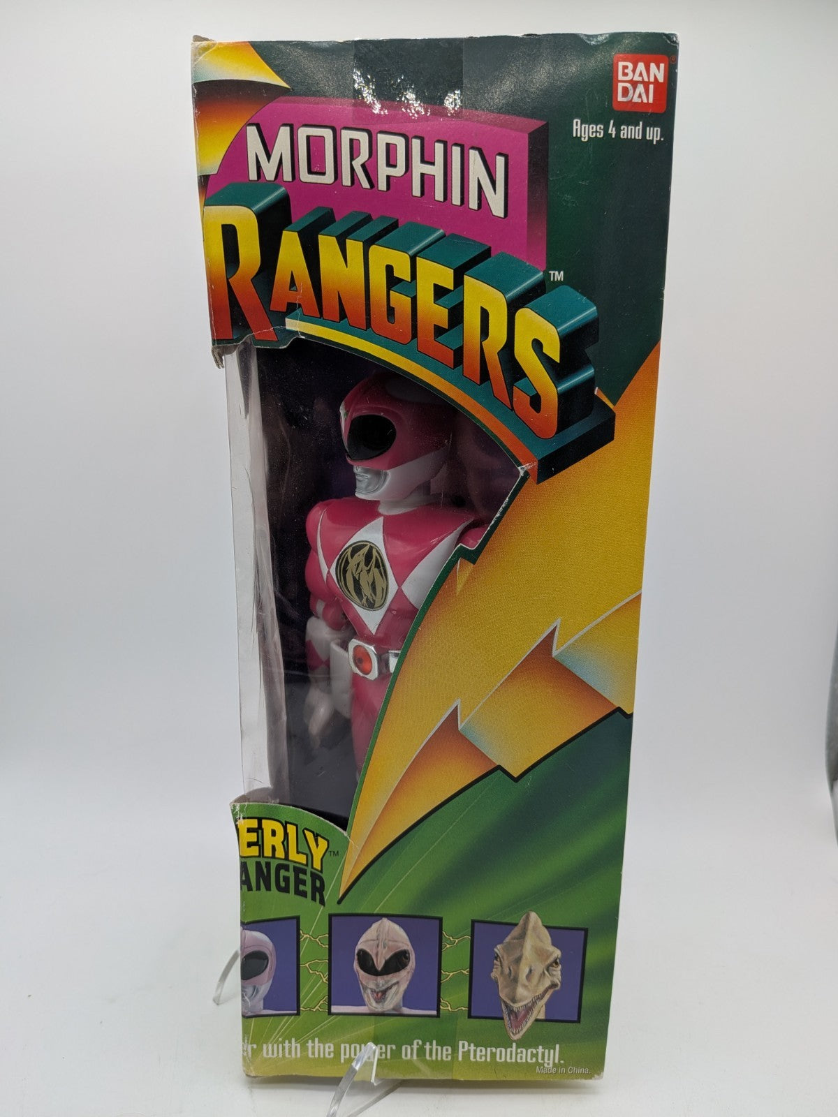 Bandai 1993 Mighty Morphin Power Rangers Kimberly Pink Ranger 8"