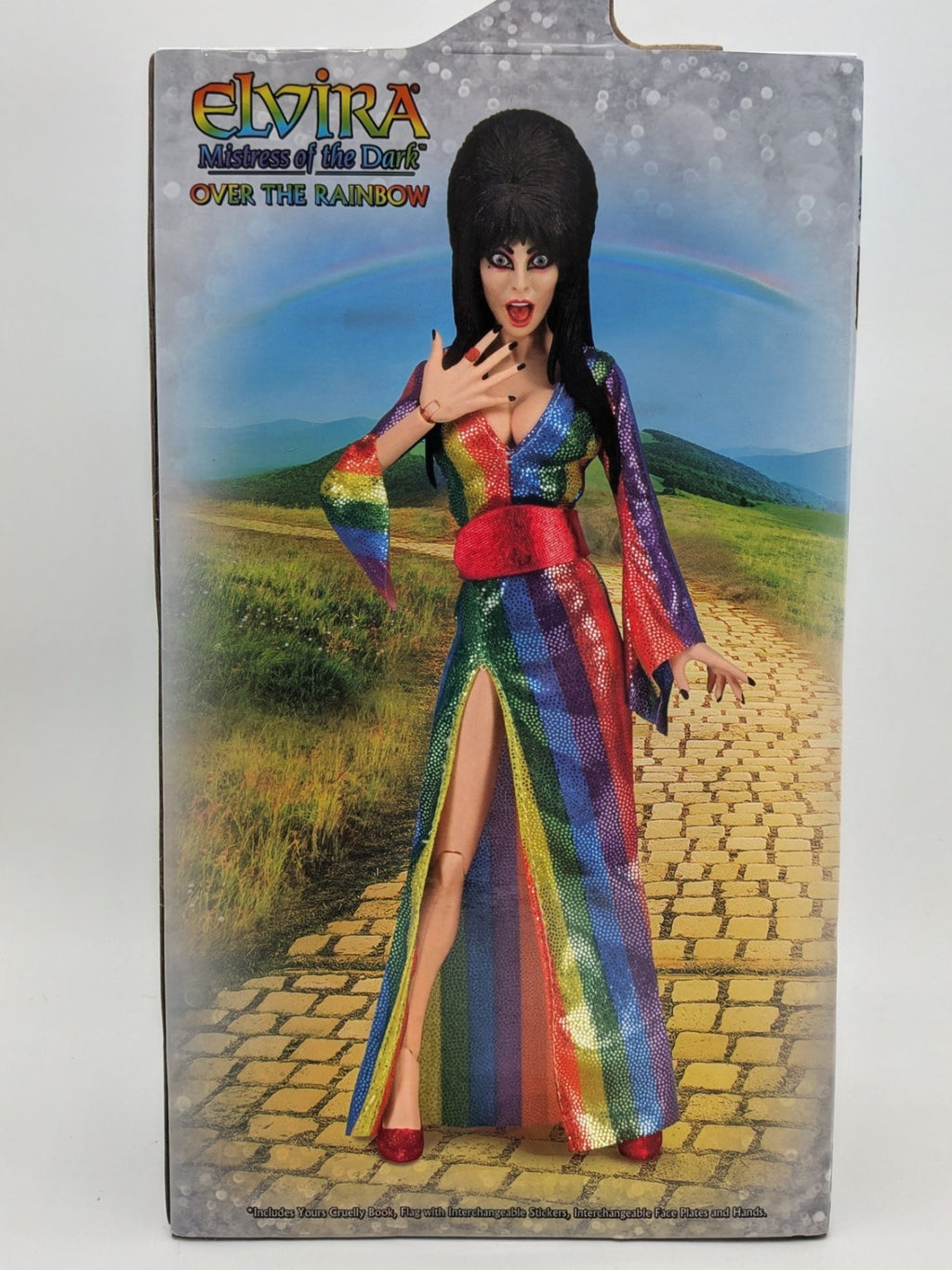 NECA 2024 Elvira Over the Rainbow 8" Toy Figure 