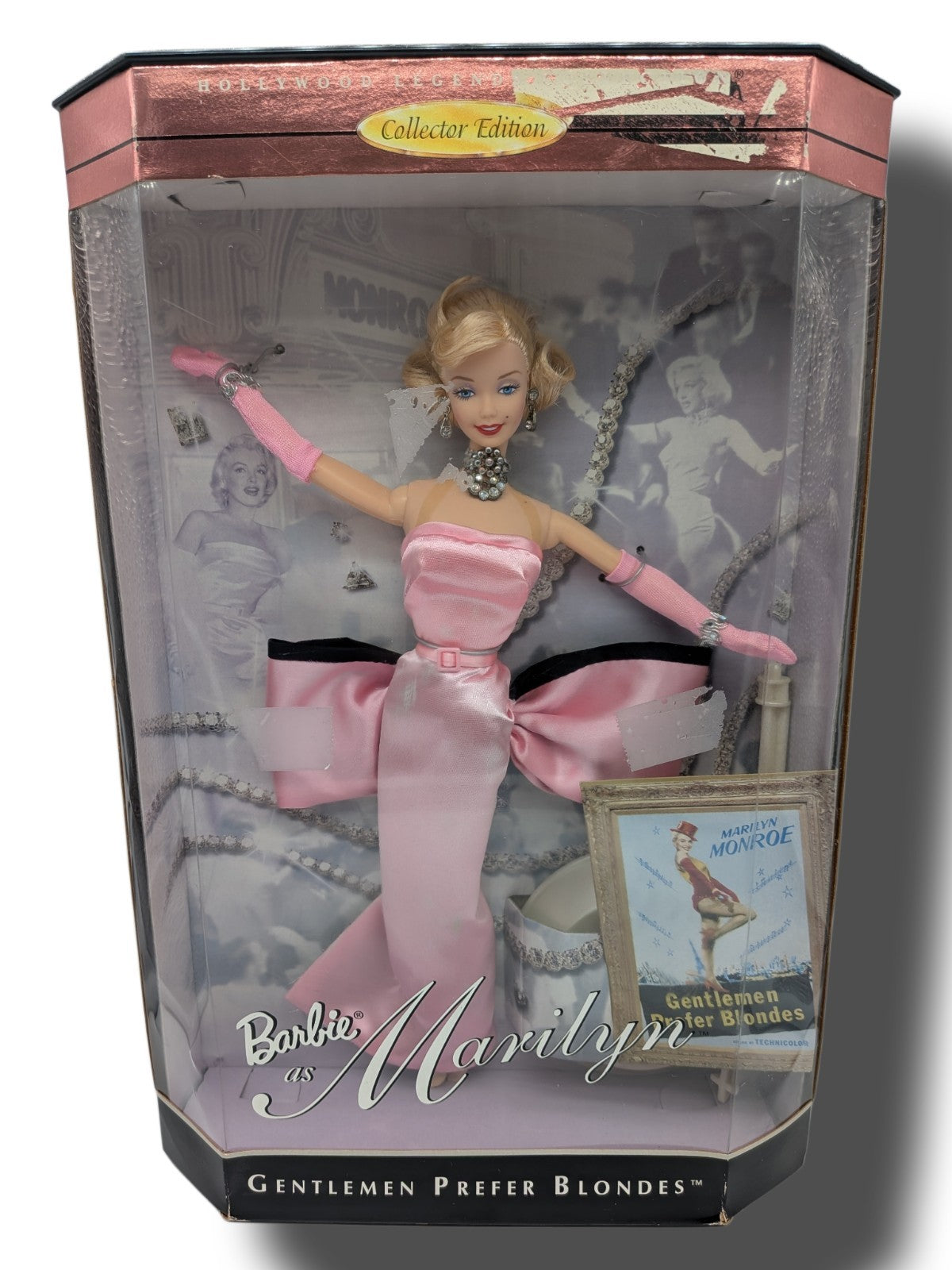 Mattel 1997 Hollywood Legends Barbie as Marilyn Monroe Gentlemen Prefer Blondes