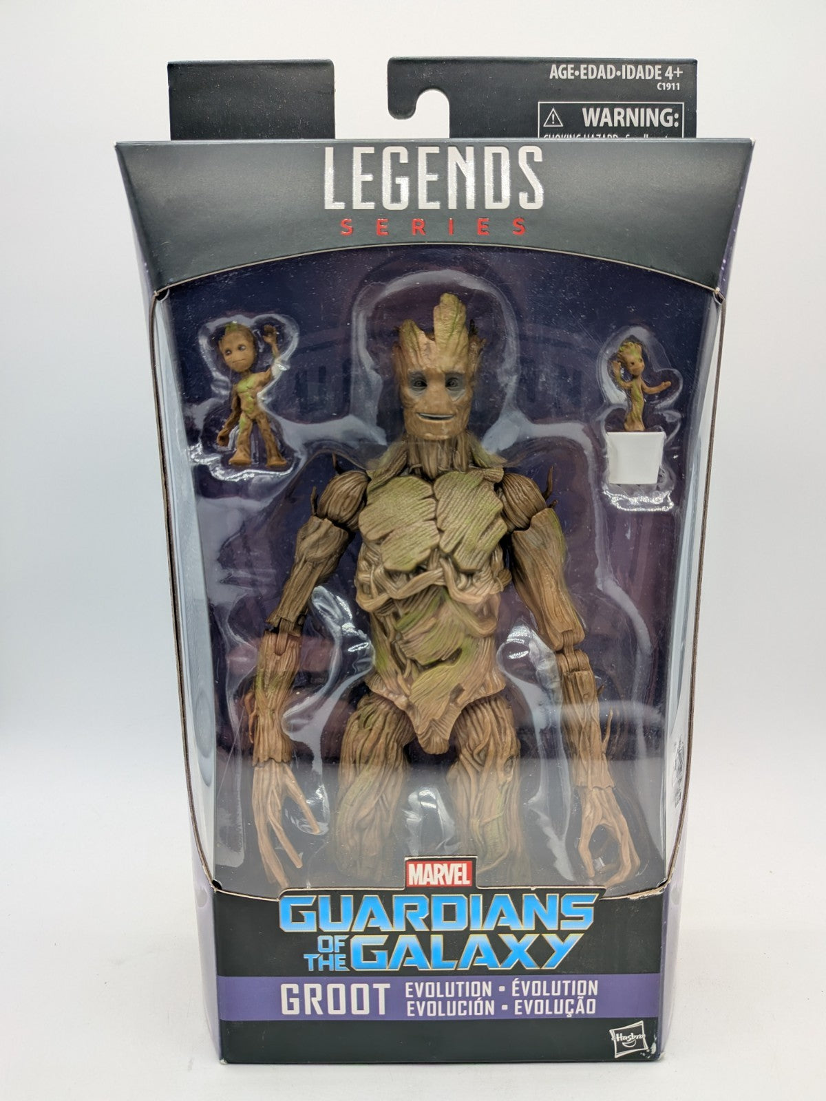 Hasbro 2017 Marvel Legends Series Guardians of the Galaxy Groot Evolution 