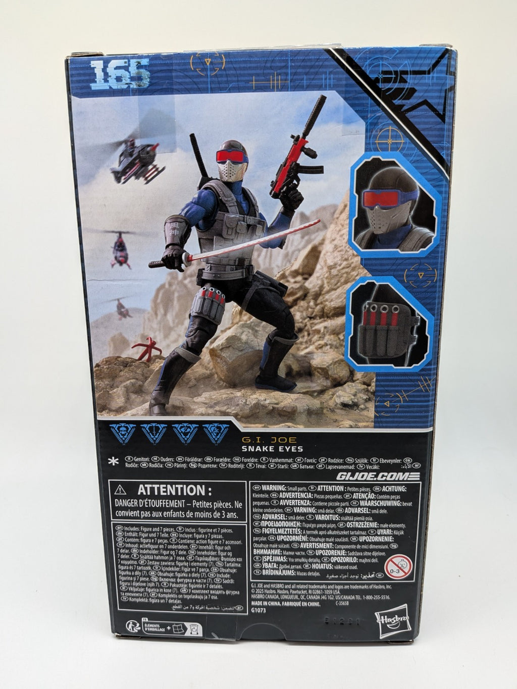 Hasbro 2025 G.I. Joe Classified Series Snake Eyes Action Figure #165